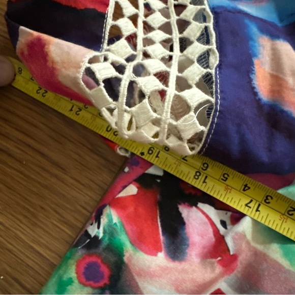 Vibrant Funky Floral Boho Cotton Top - Picture 5 of 8